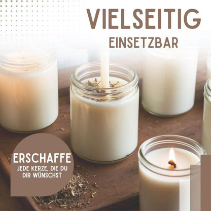 TFC Rapswachs Kerzenwachs vegan Kerzen gießen Naturbasis TOP Wachs Pastillen - Gewicht 400g