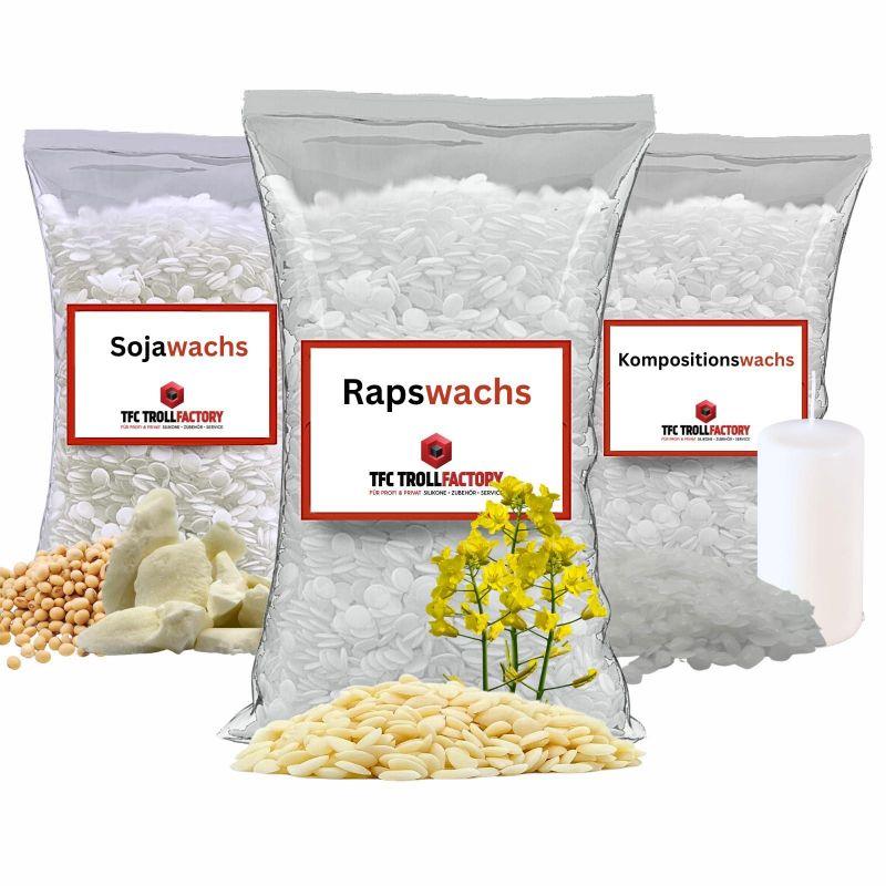 Rapswachs Kerzenwachs vegan Kerzen gießen Naturbasis TOP Wachs Pastillen - Gewicht 1kg