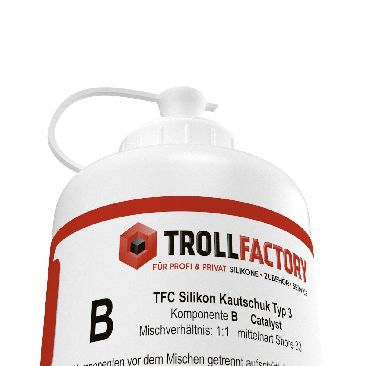 TFC Troll Factory Silikon Kautschuk Typ 3 HB Zinnguss hitzebeständig RTV 1:1 1kg
