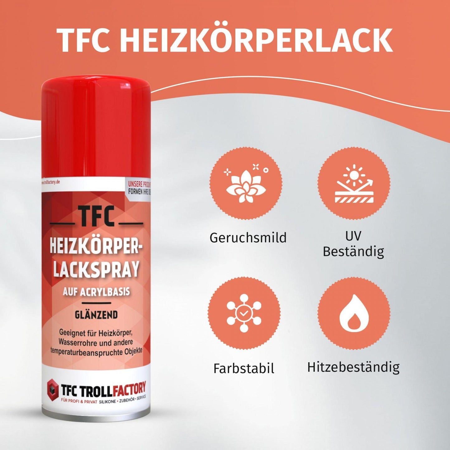 TFC Heizkörper Lackspray - Menge: 1 x 400 ml